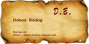 Dobos Bódog névjegykártya